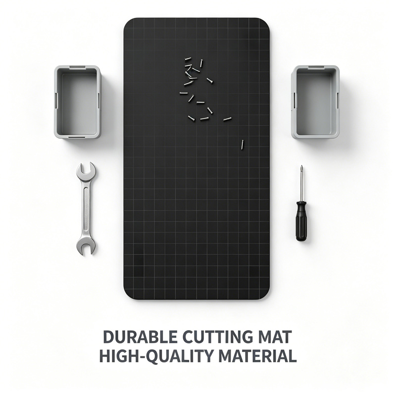 Bar Mat Rubber - Magnetyczna silikonowa mata robocza z siatką,
