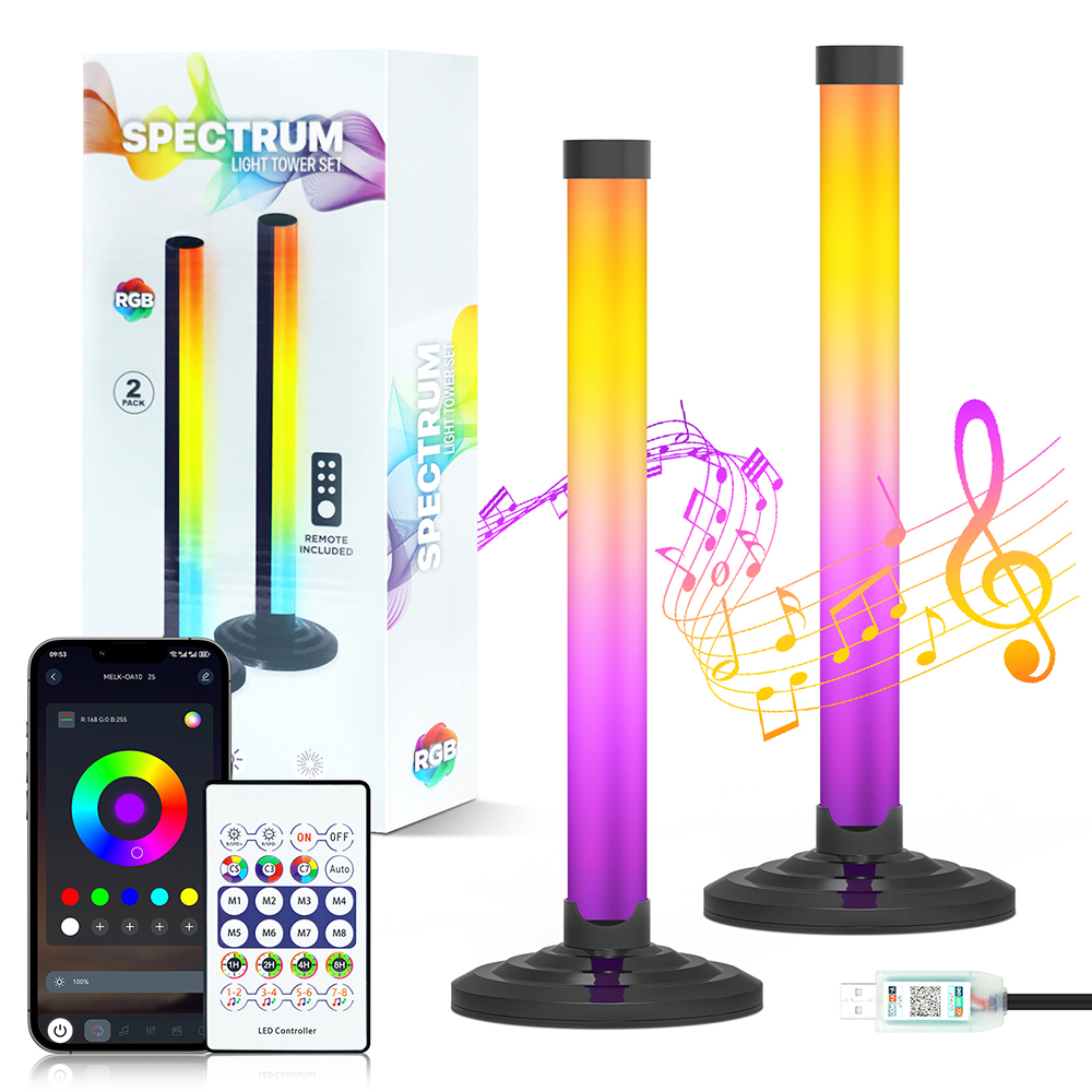Home Bar And Theater - Inteligentna lampa podłogowa LED 5V, narożna,