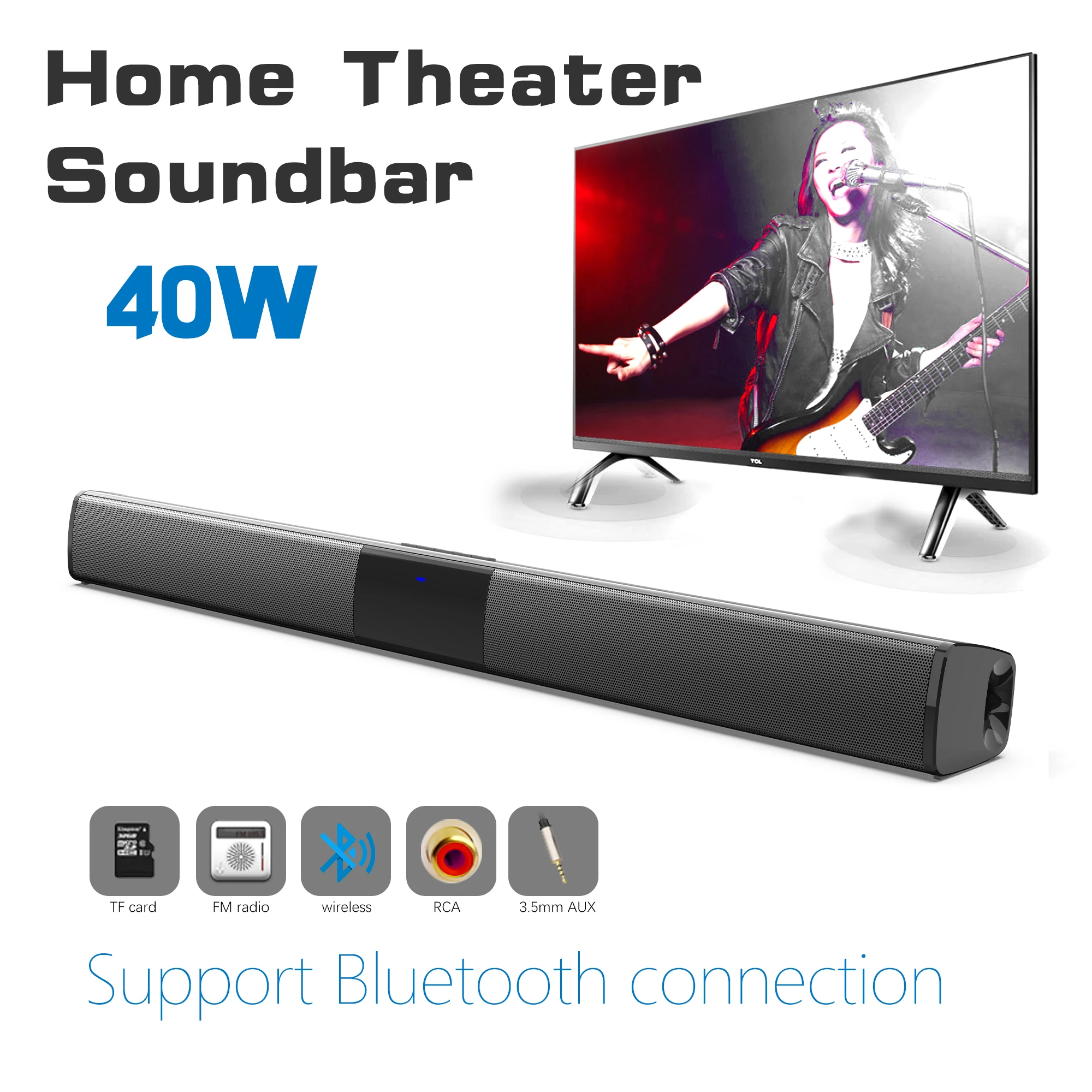 Home Bar And Theater - 40W Soundbar dużej mocy do telewizora