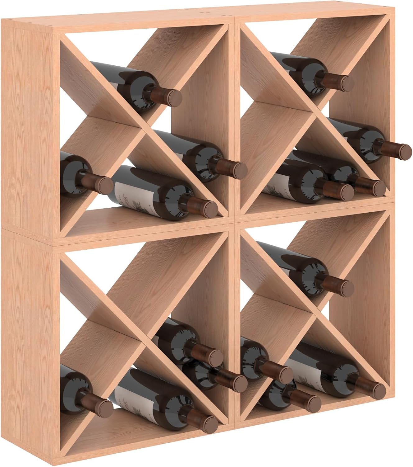Home Bar Shelf - Stojak na 96 butelek wina, modułowy