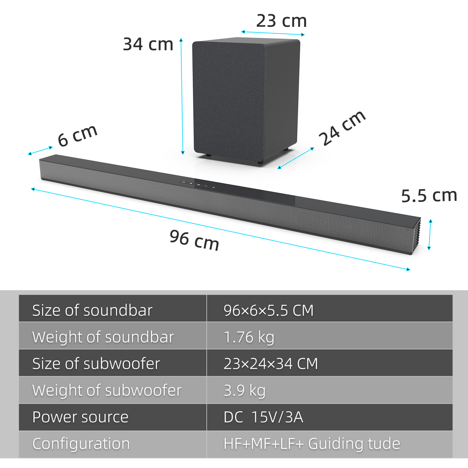 Soundbar 84W z subwooferem, gł – Home Bar And Theater recenzja i cena