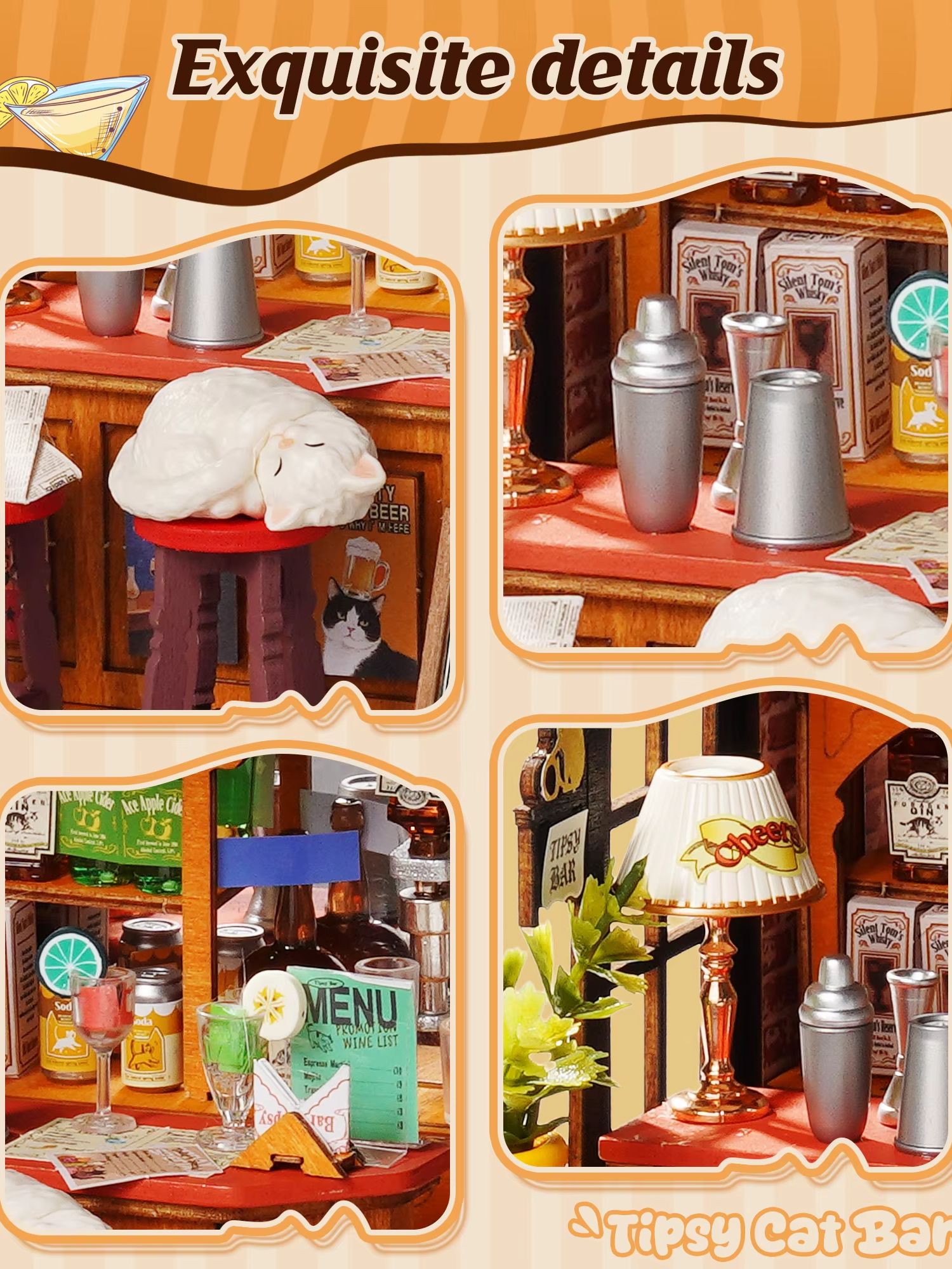 Rolife DIY Miniaturowy Domek d – Home Bar Set recenzja i cena