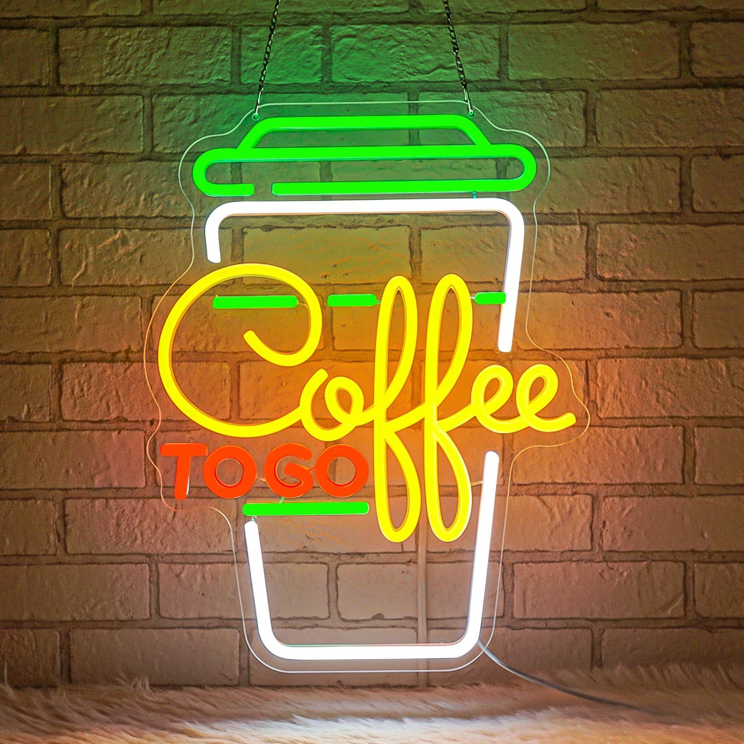 Neonowy szyld kawowy, ściemnia – Home Bar And Kitchen recenzja i cena
